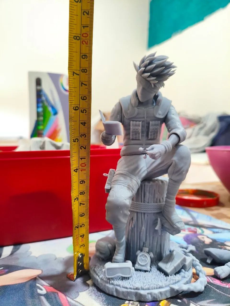 action figure Kakashi Hatake diorama - IMPRESSÃO 3D EM RESINA - Foto 3