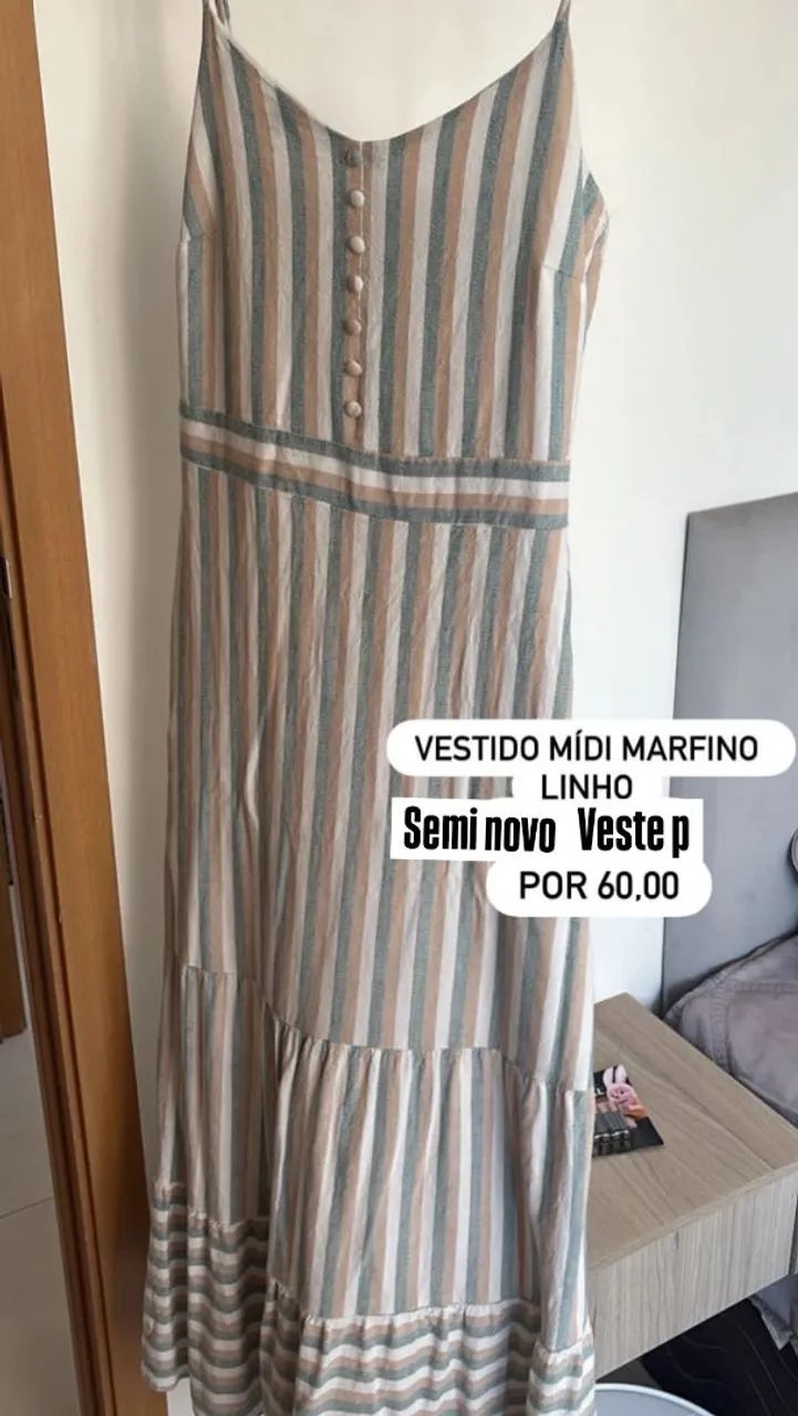 Vestido de linho tenho P