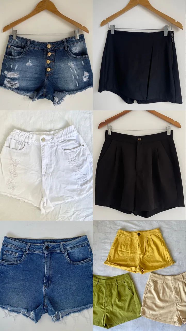 Lote 8 shorts variados - Foto 2