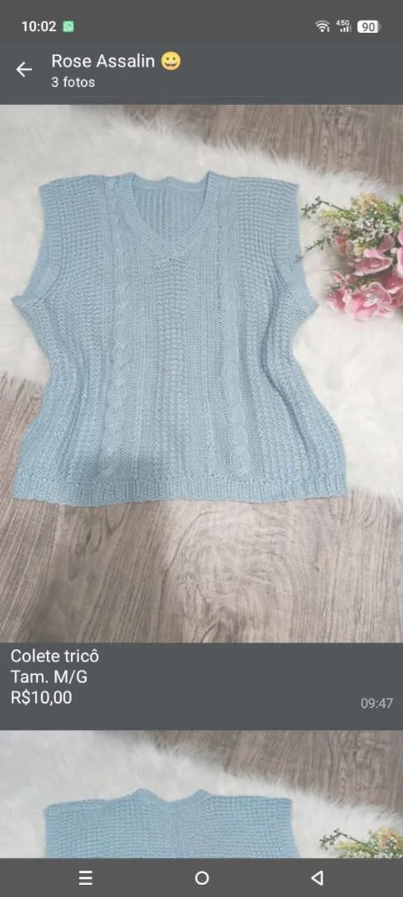 Blusas tricô feminina  TAMANHOS NA DESCRIÇÃO  - Foto 3