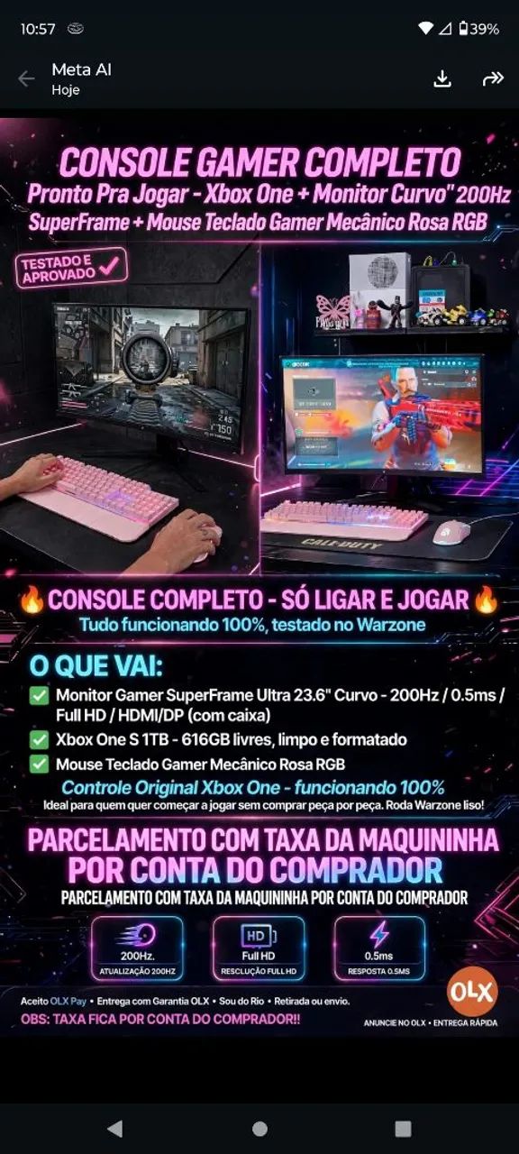 Xbox One Completo 