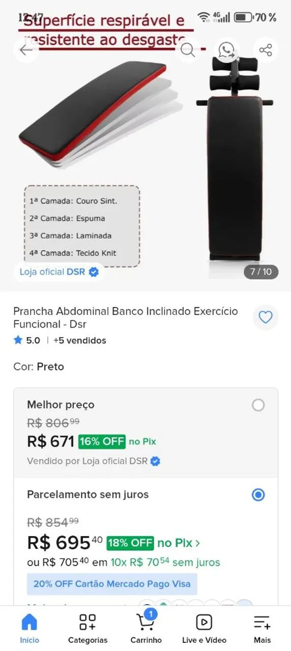 Prancha abdominal Dsr - Foto 2
