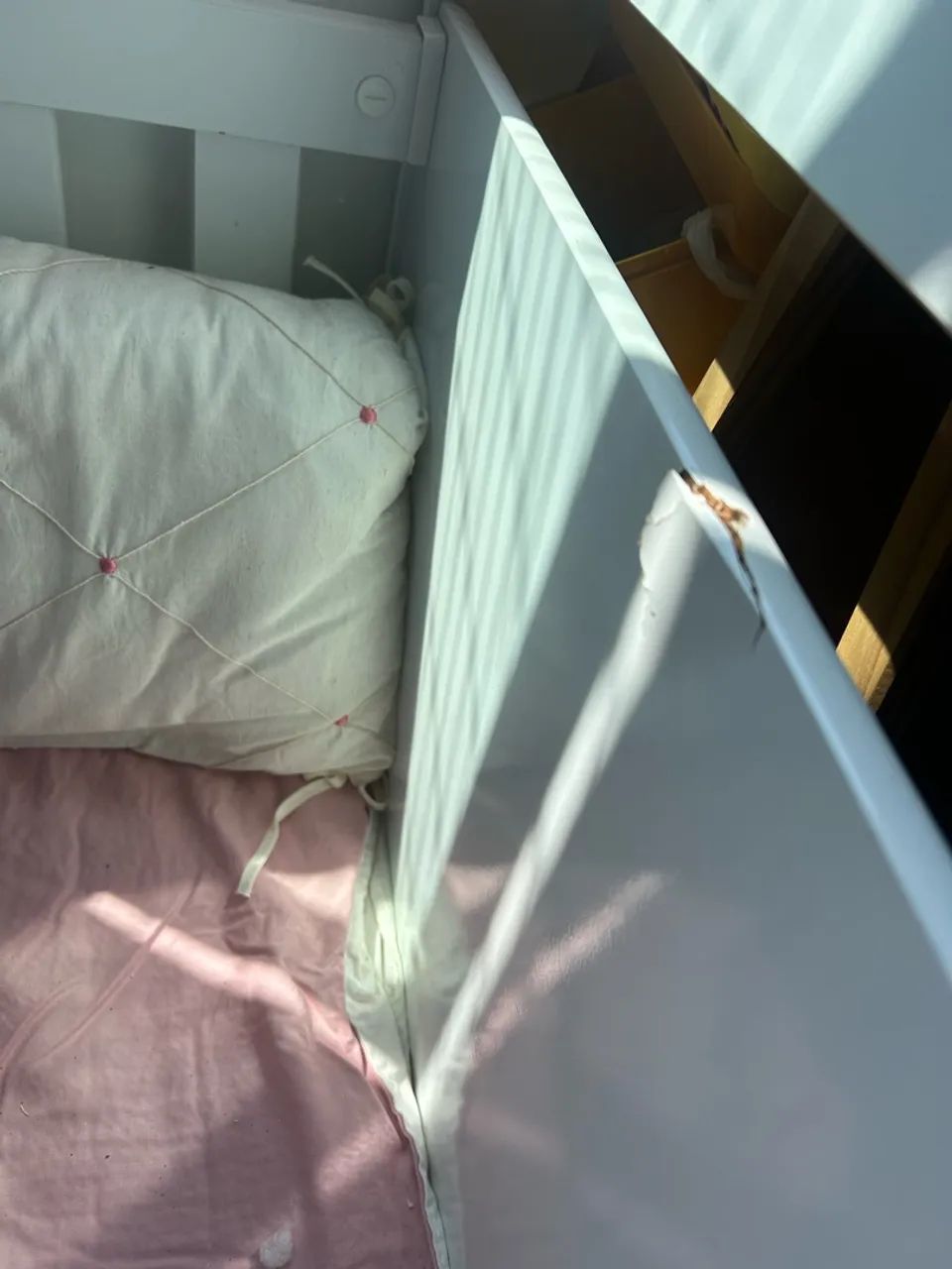 Berço branco infantil - vira cama  - Foto 3