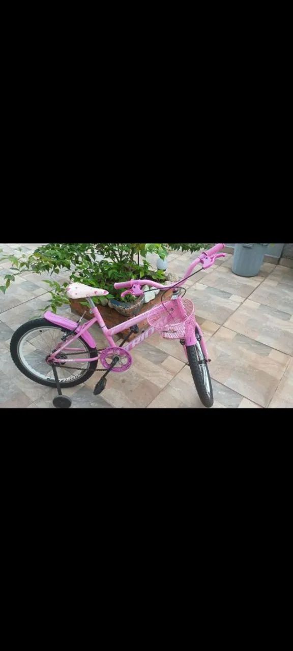 Bicicleta aro 20 infantil rosa