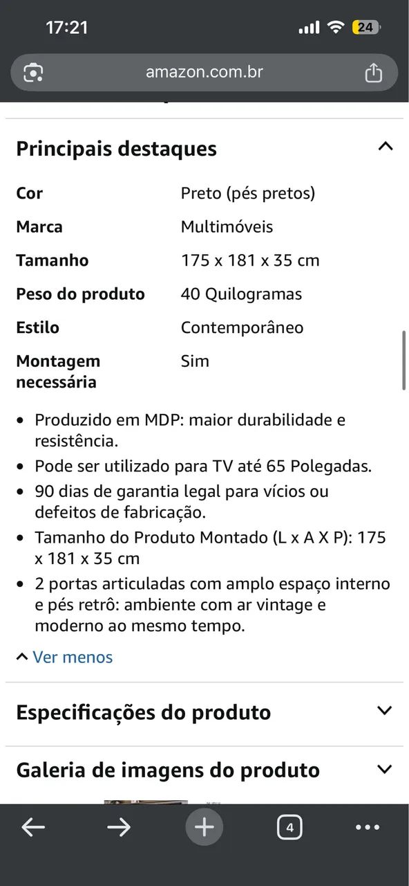 Painel de tv com rack  - Foto 3