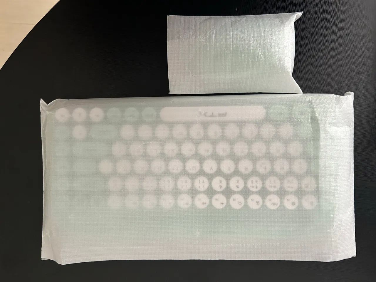 Kit Teclado + Mouse sem fio Bluetooth - Verde - Foto 5