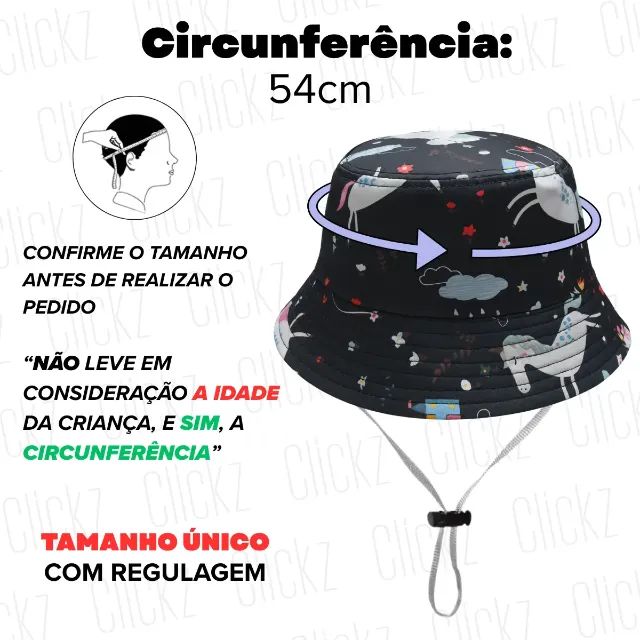 Chapéu Infantil de Praia Menina UV - Foto 3