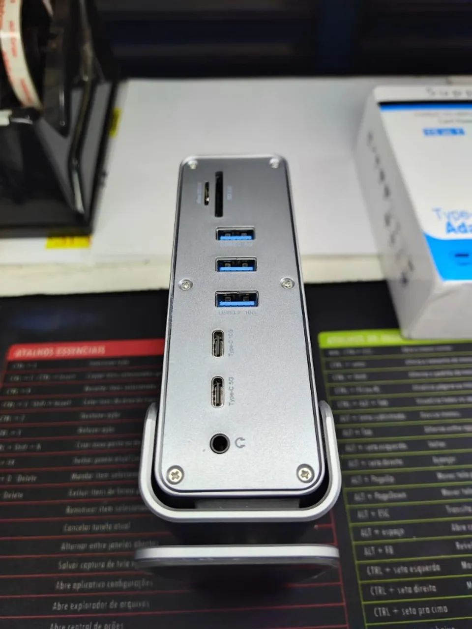 dock usb Hub Usb C 15 Em 1 4k/60hz Pd100w Ethernet - Foto 3