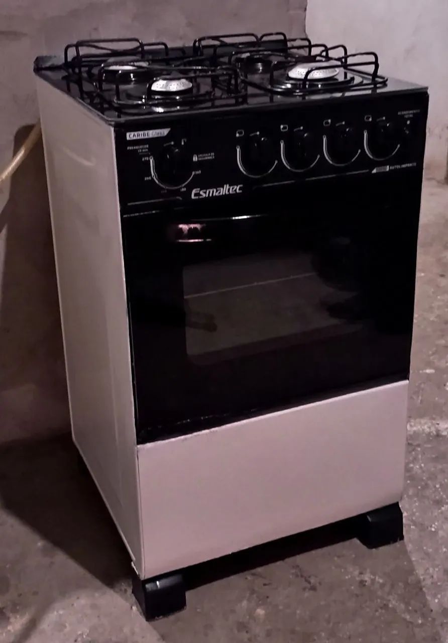 Fogão esmaltec mesa de vidro 