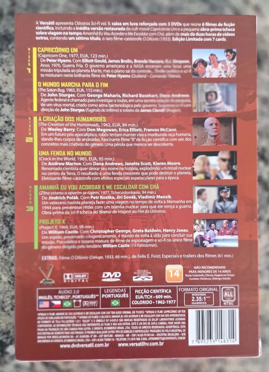 BOX DVD CLÁSSICOS SCI-FI- Volume 9 - Foto 3