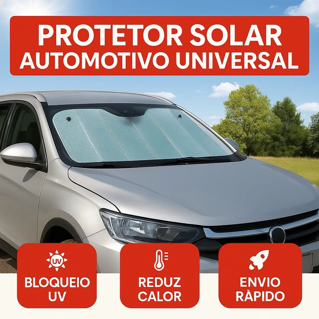 Protetor solar para carro 