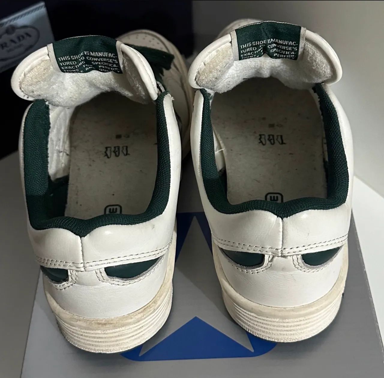 Tênis converse weapon vintage branco verde 36 - Foto 5