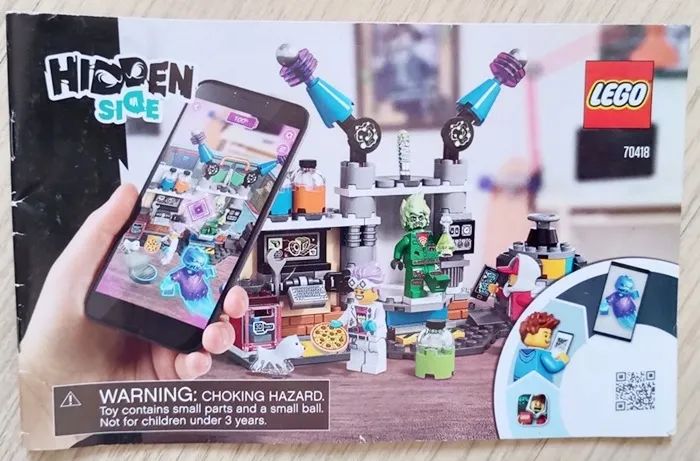 Lego APP e Blocos Laboratório De Fantasmas Hidden Side interativo