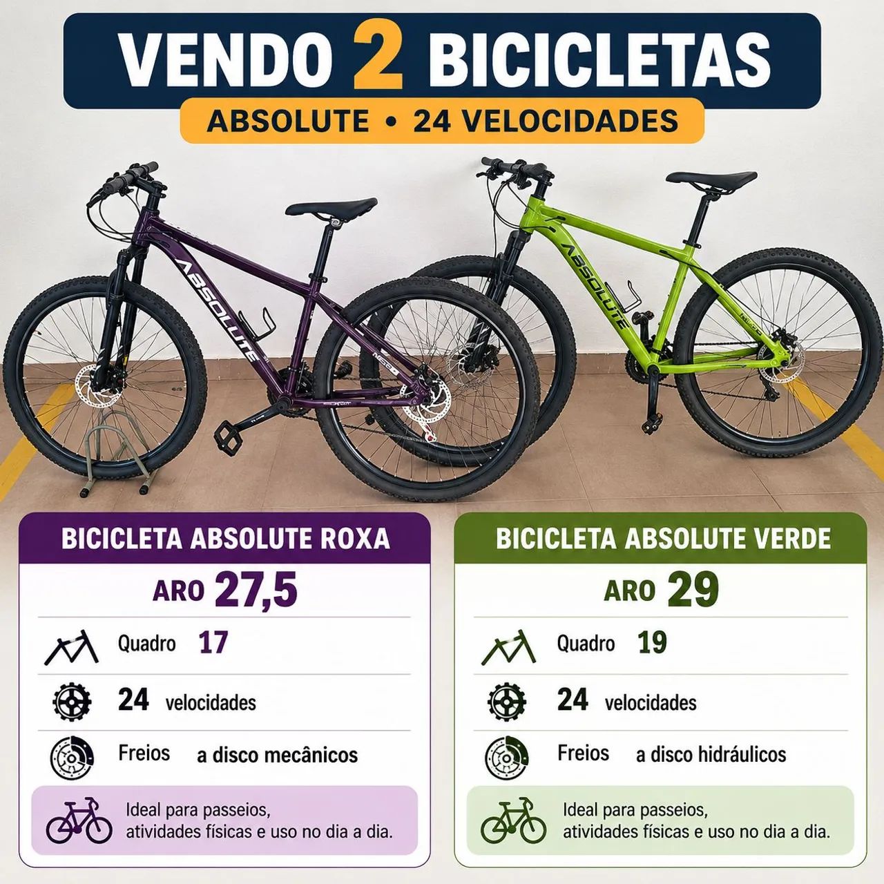 Bicicletas Absolute Nero Novas