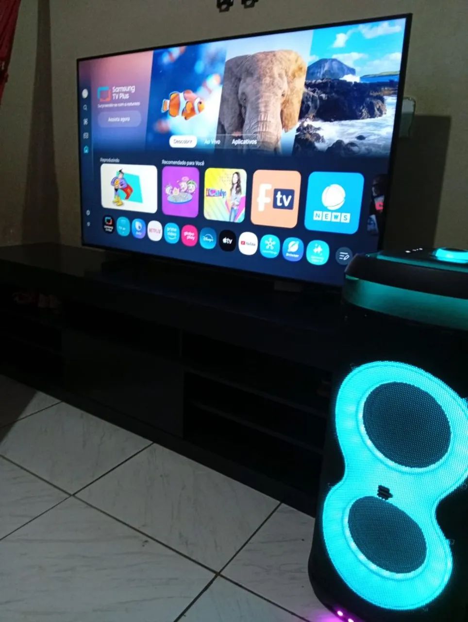Vende-se Tv Samsung 55 polegadas e caixa de som pulsebox sp511 - Foto 4