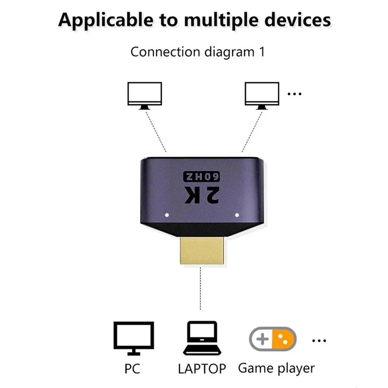 Adaptador divisor HDMI 2K - Foto 5