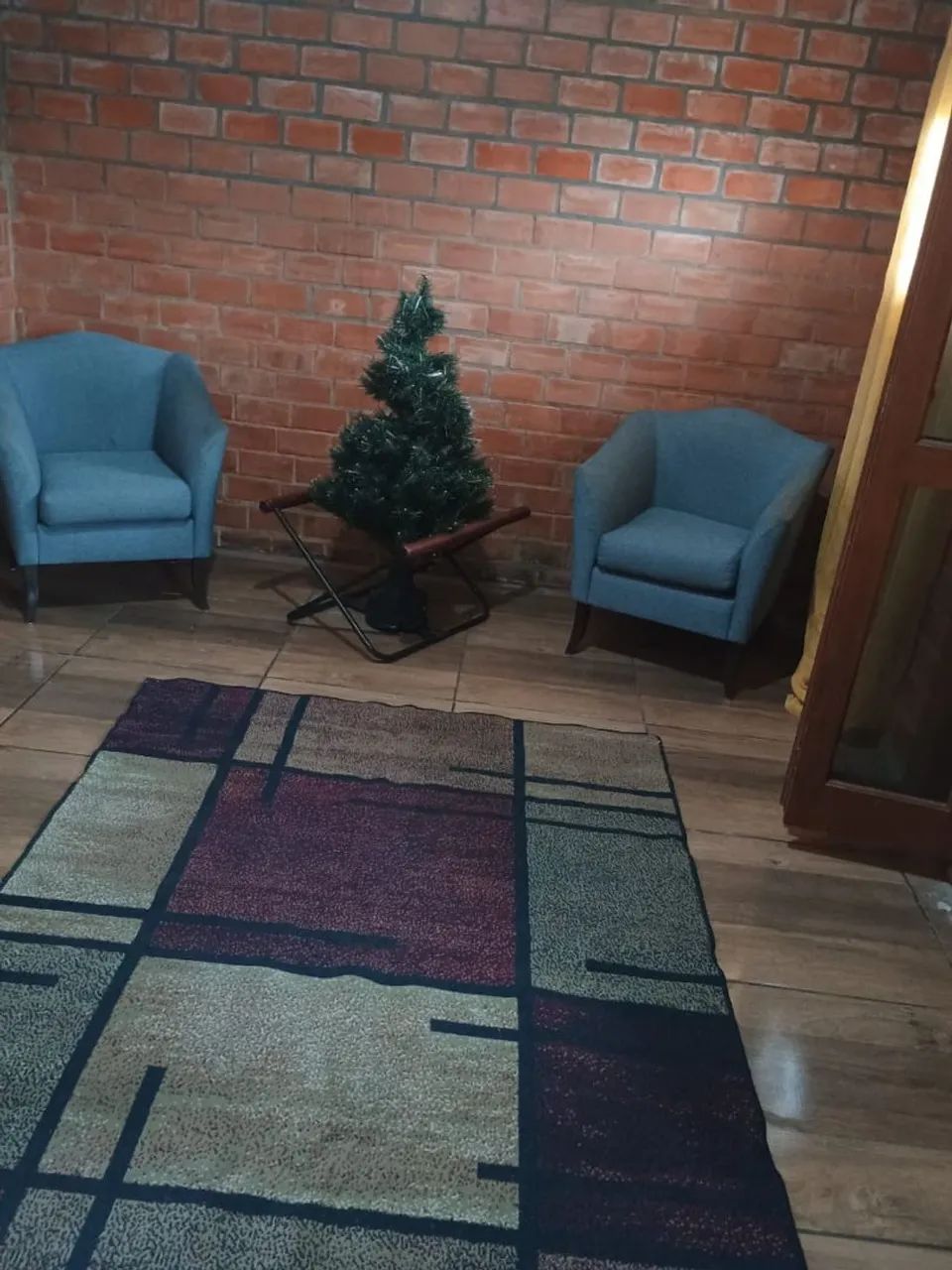 Par de poltronas individuais azul65579518237827121