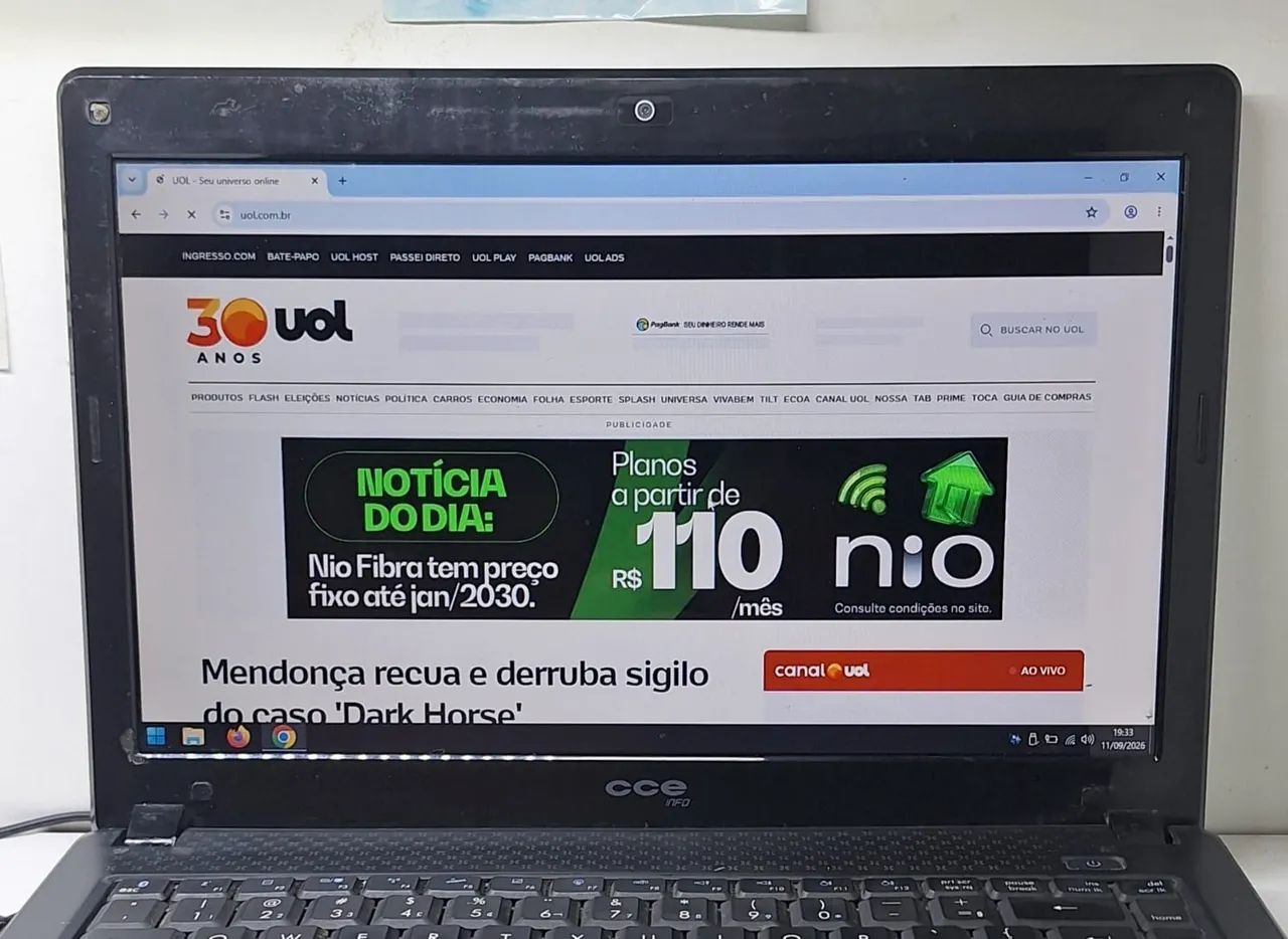 Notebook para estudos com 4GB de memória ram 320GB de hd Windows 10 64bits!! - Foto 5