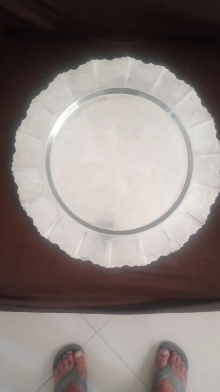 Bandeja antiga inox - Foto 4