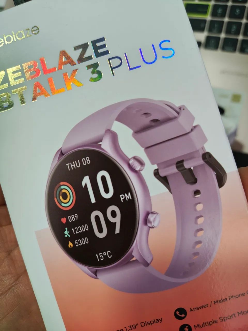 Smartwatch zeblaze b talking 3 plus à prova d'água