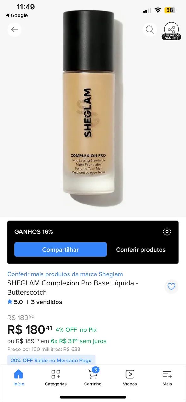 Base Matte Líquida Importada - Foto 4