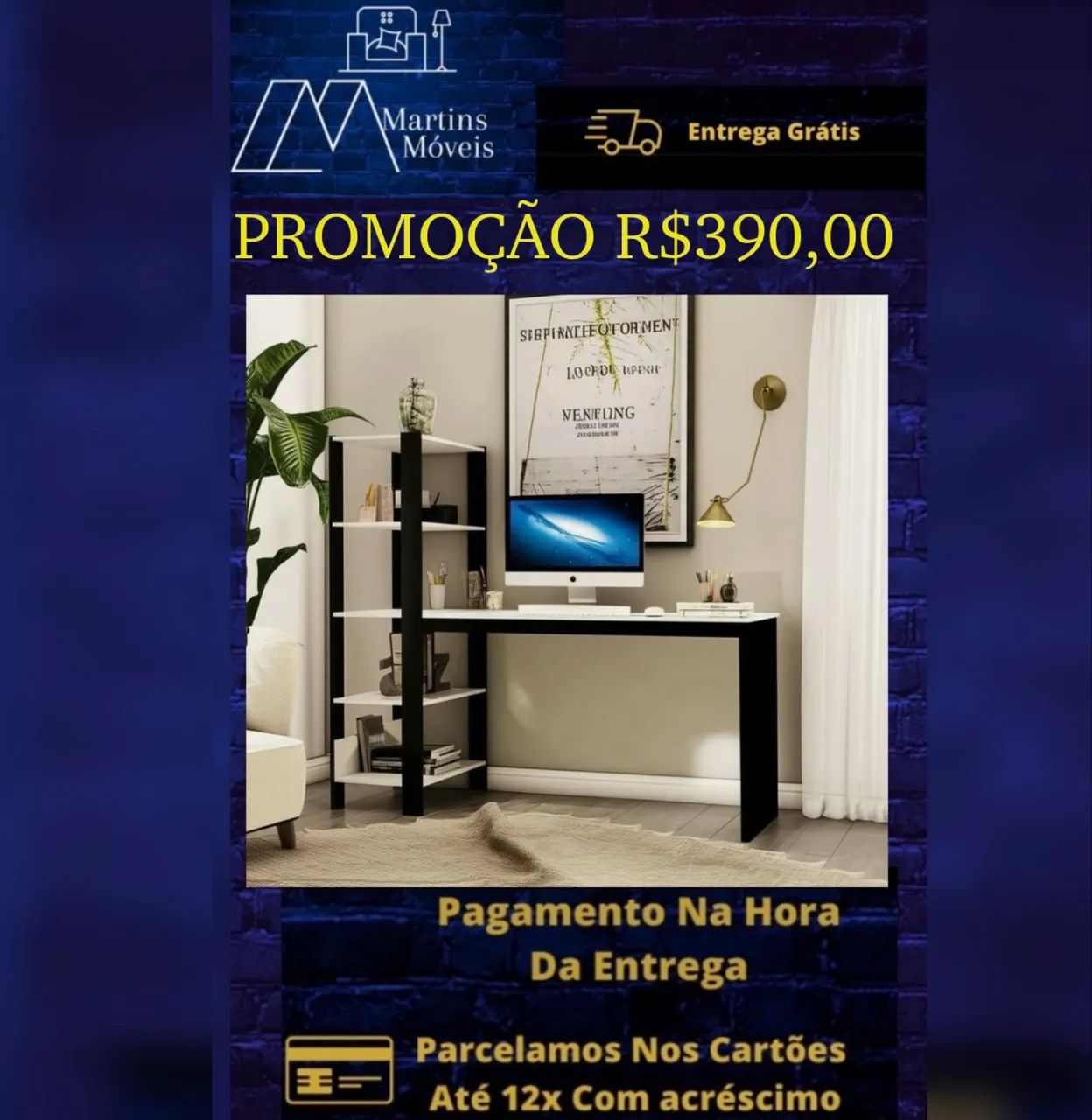 GRANDE PROMOÇÃO MESA DE ESTUDO, TRABALHO ENTREGA GRÁTIS  - Foto 2