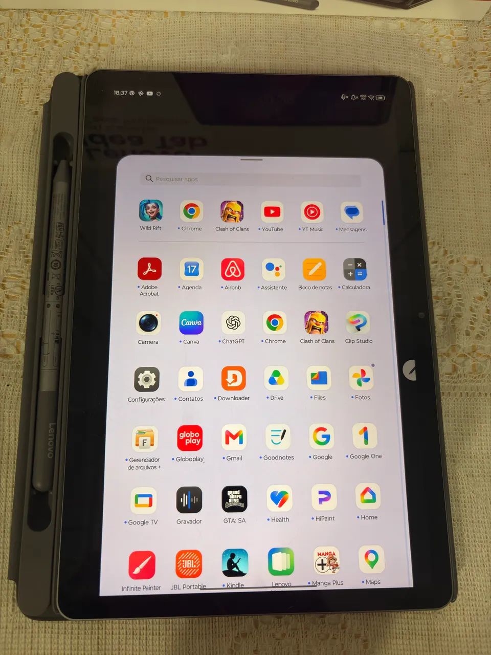 Tablet Lenovo Ideatab com capa e Pencil  - Foto 3