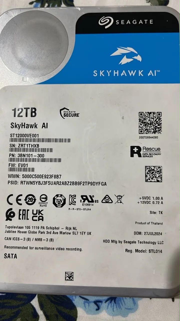 Hd 12 tb Seagate usado excelente  