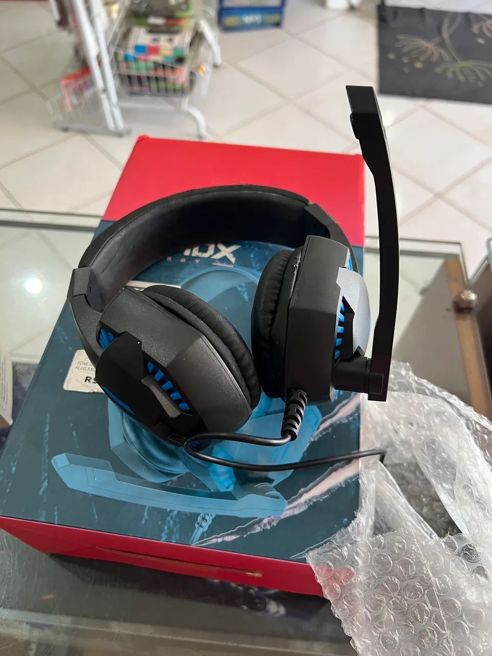 Headset gamer com microfone 