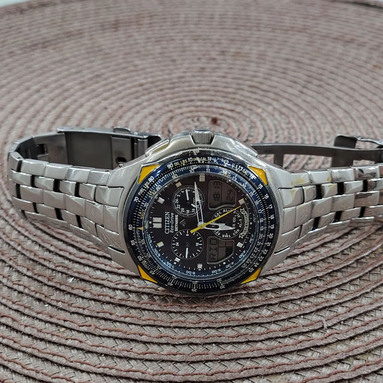 Relógio Citizen skyhawk BLUE Angela c651
