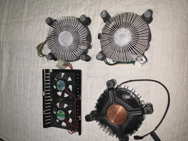 03 Coolers p/ Processadores Intel (USADOS) - Foto 2
