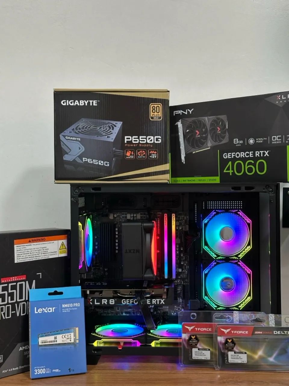 PC GAMER RYZEN 7 + RTX 4060 + SSD 1TB - Foto 5