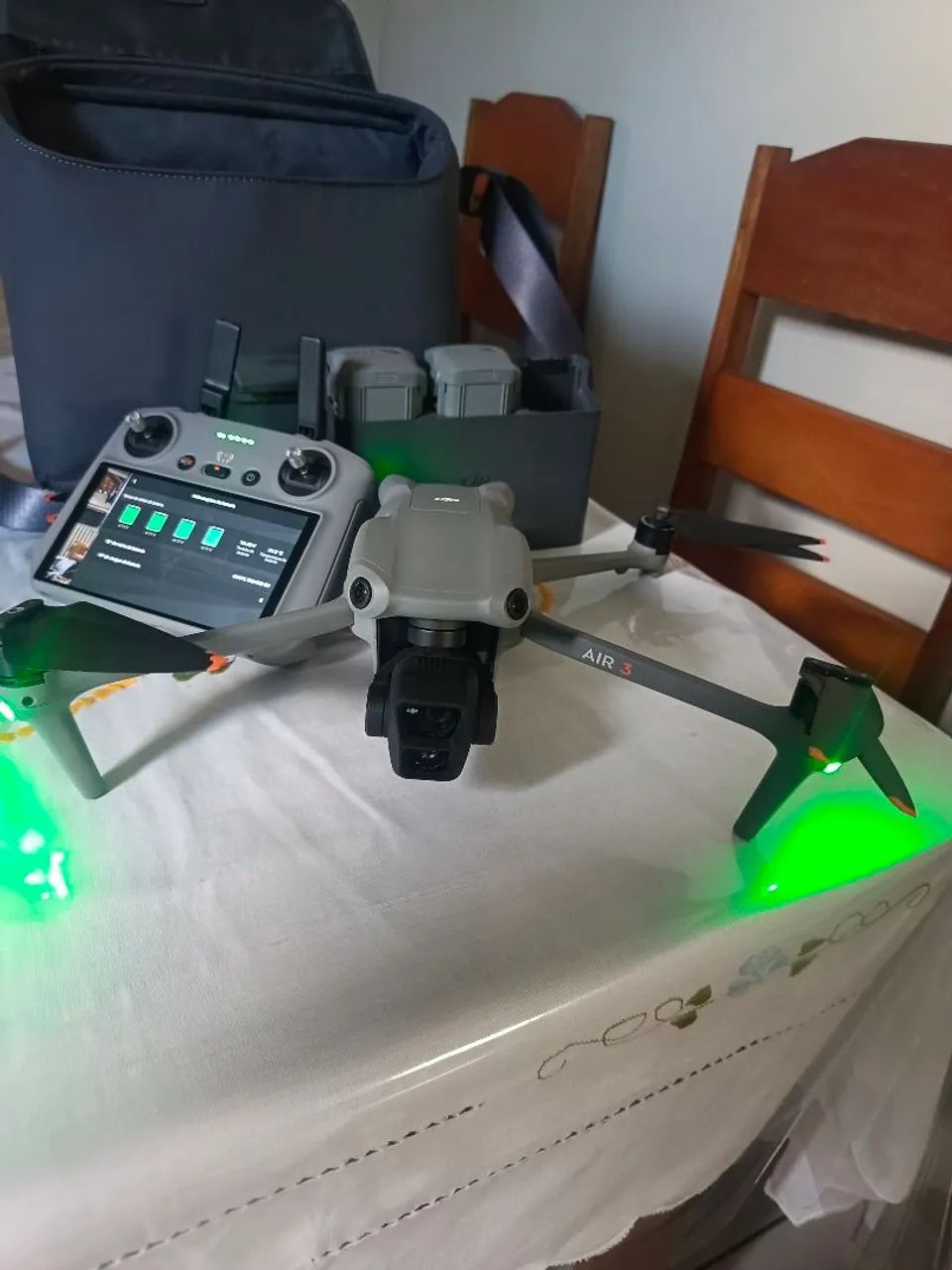 Drone Dji Mavic Air 3 Flymore Ac Cartão  - Foto 4
