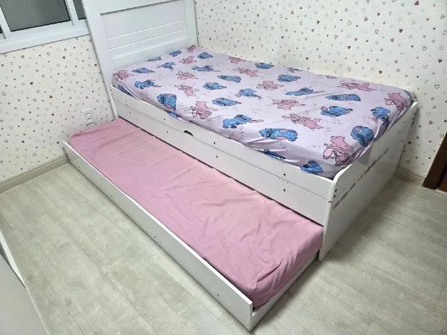Cama solteiro Bau com cama auxiliar - Foto 2