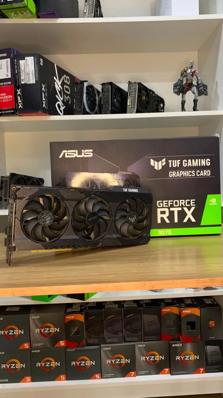 RTX 3070 8GB ASUS TUF TRIPLE FAN - Foto 2