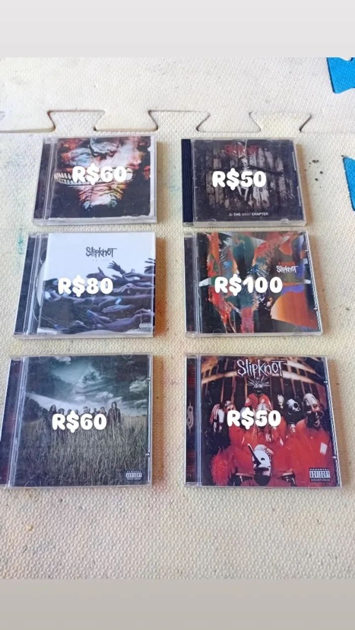CD's originais da banda Slipknot