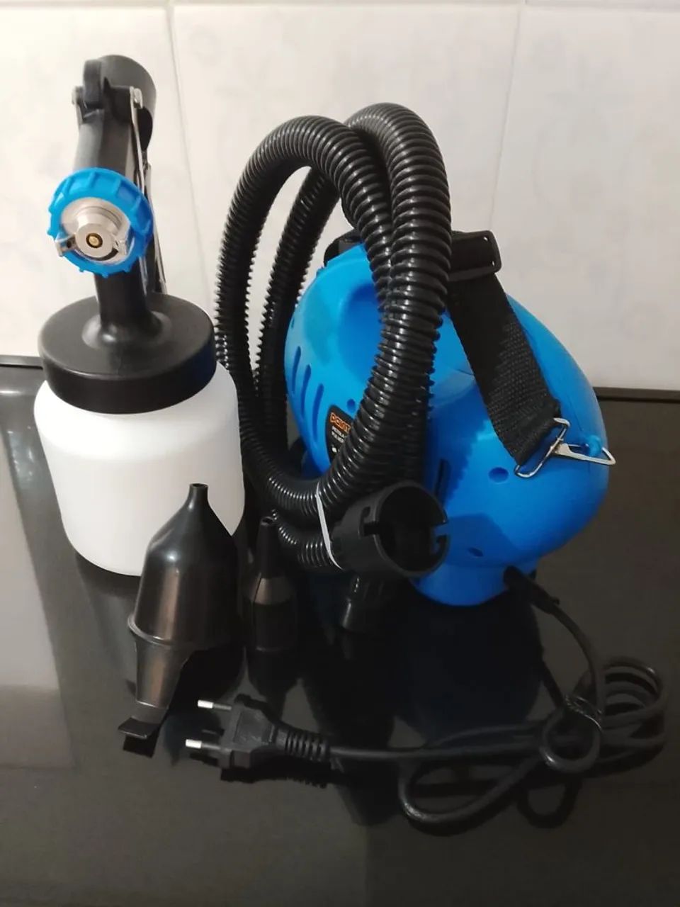 Pistola pulverizadora portátil com compressor<br>- Ideal para pinturas, reparos e decoração - Foto 4