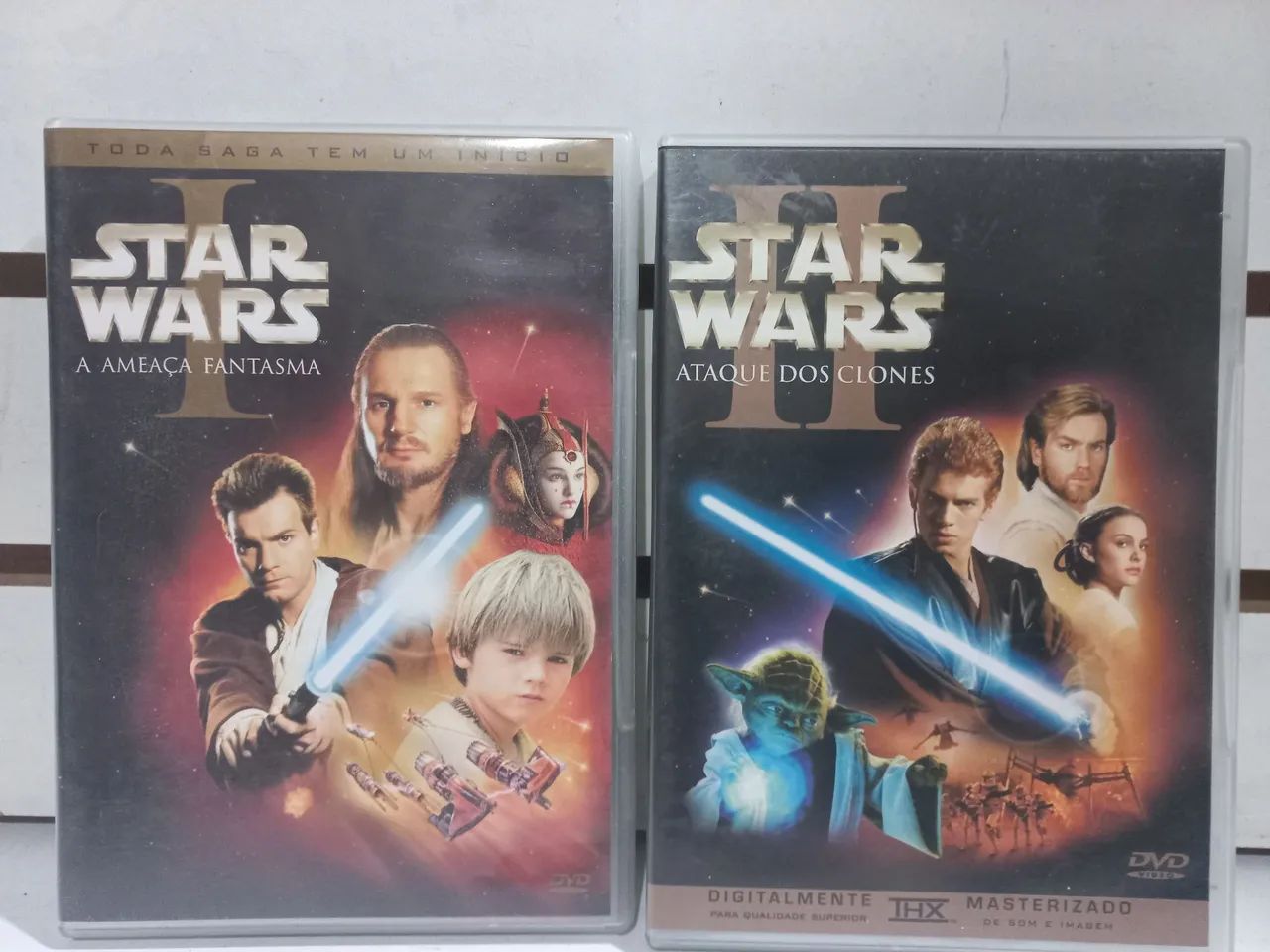 2 box DvD DUPLO STAR WARS FILME 
