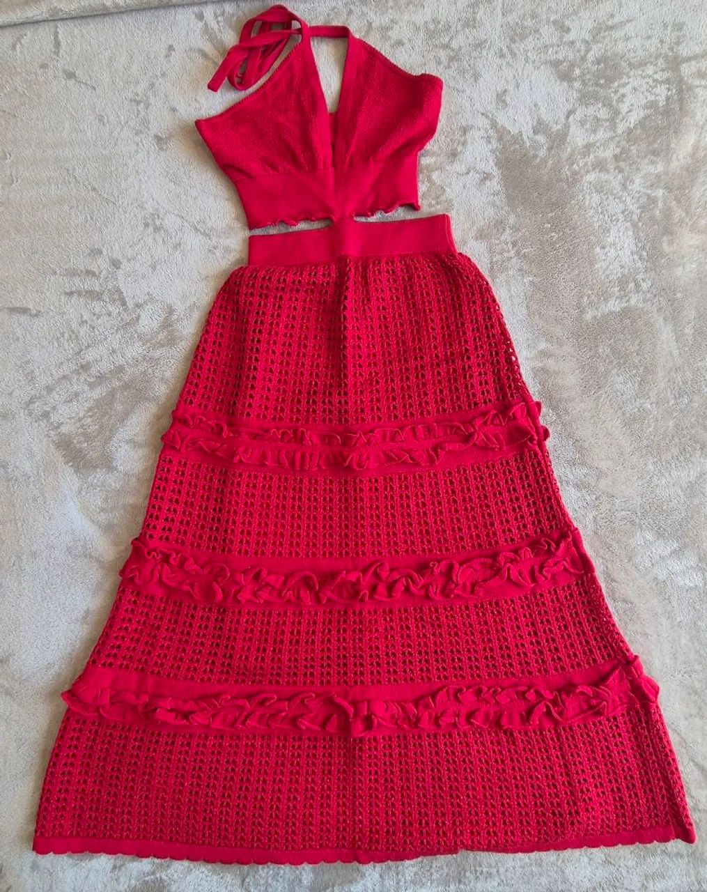 Vestido de tricô 