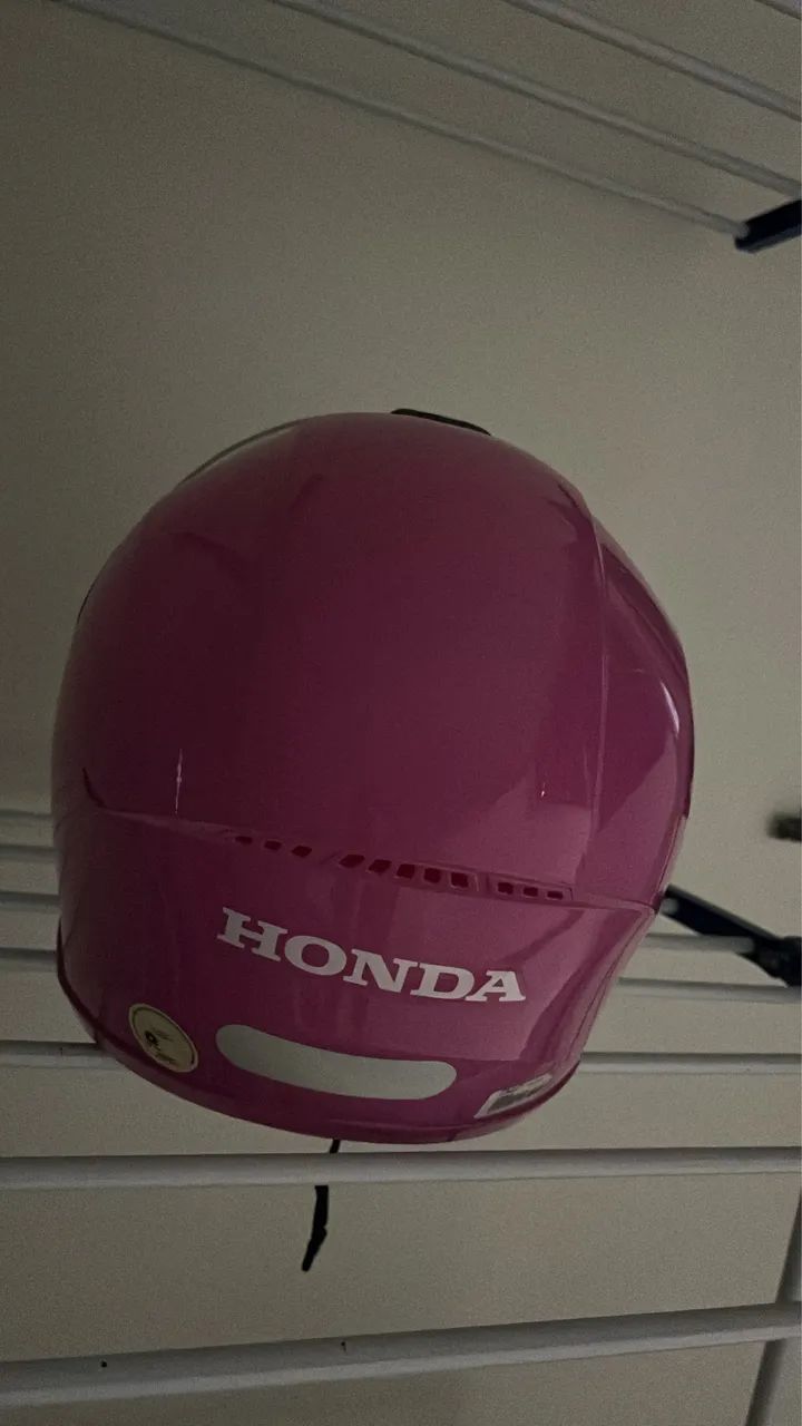 Capacete rosa da Honda  - Foto 5