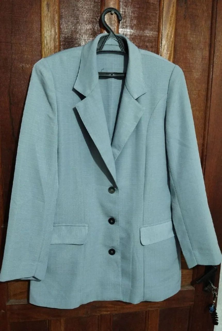 conjunto social vintage blazer e calça