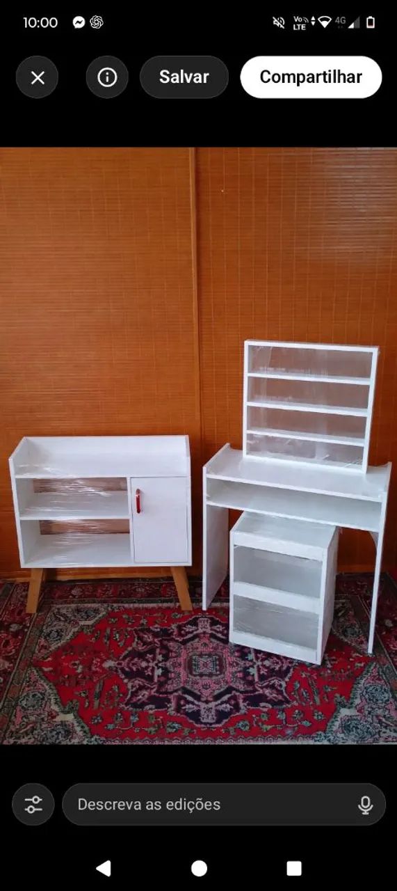 Mesa de manicure com kit R$299,90