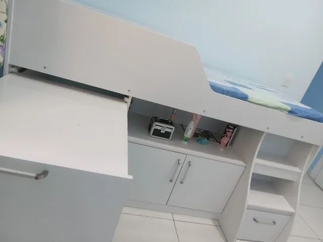 Cama  escrivaninha de solteiro. - Foto 5