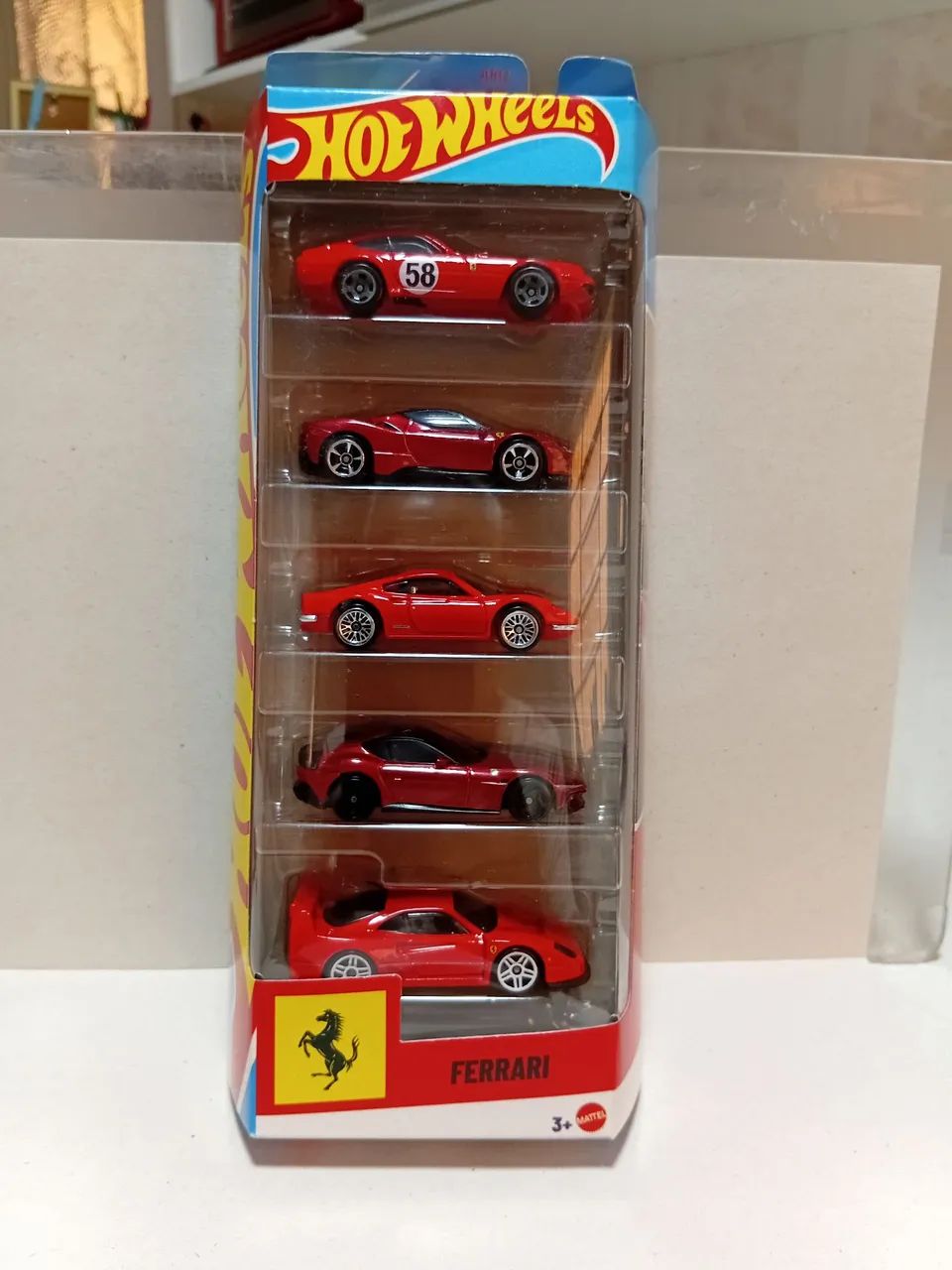 Hot Wheels Ferrari pack com 5 