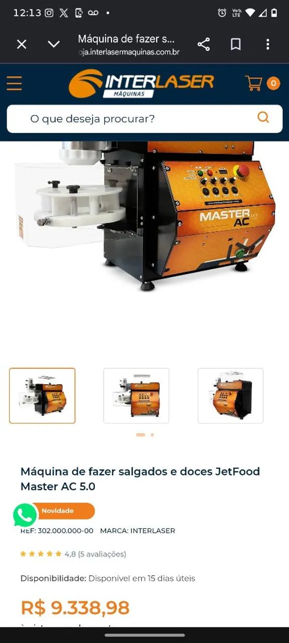Máquina de salgados interlaser  - Foto 4