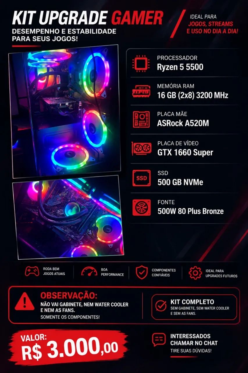 Pc gamer kit completo - Foto 3