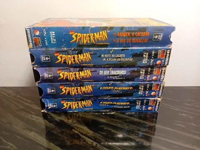 Vhs Spiderman série animada 5 volumes  - Foto 3