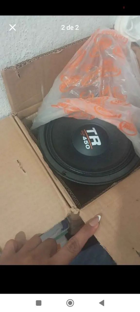 Alto falante trinton médio grave 8 polegadas 