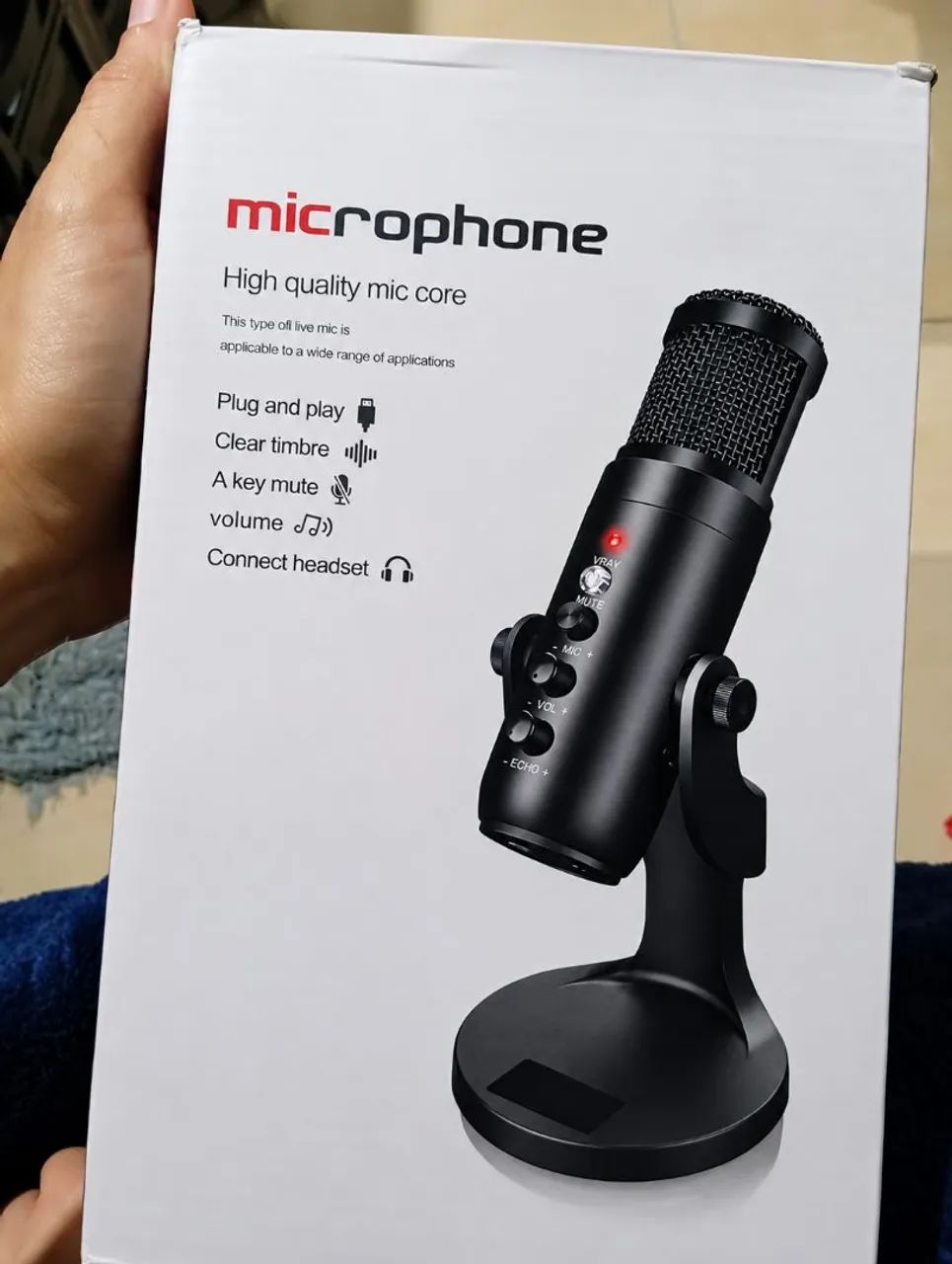 Microfone de mesa 
