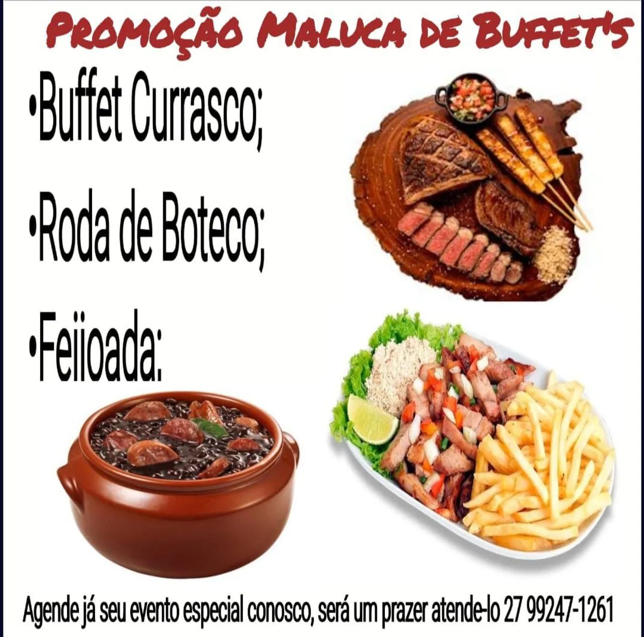 Buffet de Roda de Boteco,Churrasco e Buffet Feijoada
